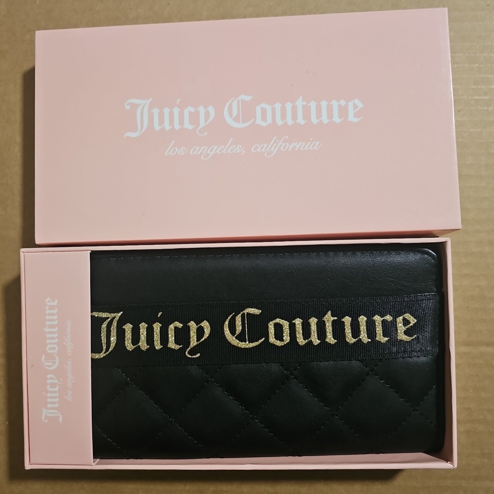 Juicy Couture Black Quilted Wallet